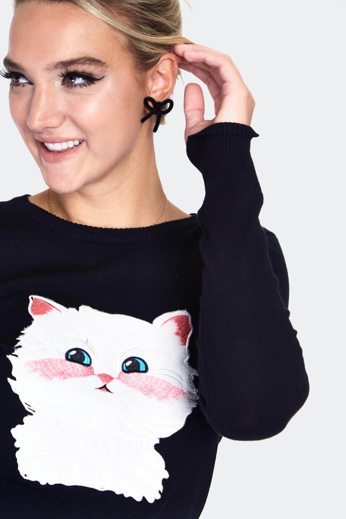 Meow Meow Sweater Pretty Parlor