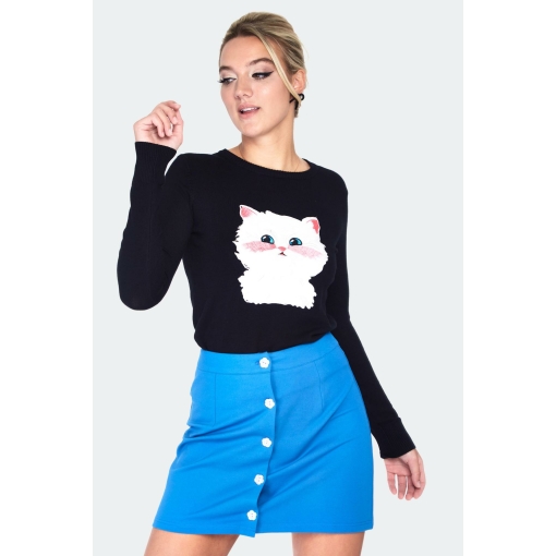 Meow Meow Sweater Pretty Parlor