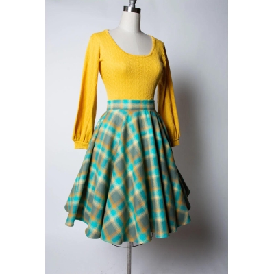 Soft Plaid Skirt