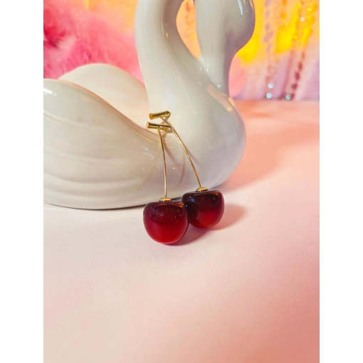 Cherry Stem Earrings