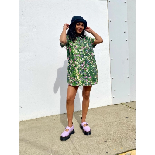 Linen Shirt Dress Meadow - Image 3