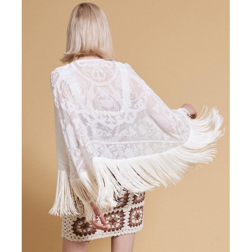 Silk Devore Cape - Image 3