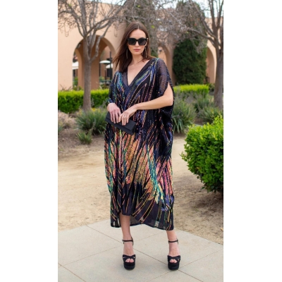 Lotus Sequin Caftan