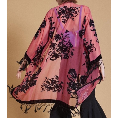 Silk Devore Robe