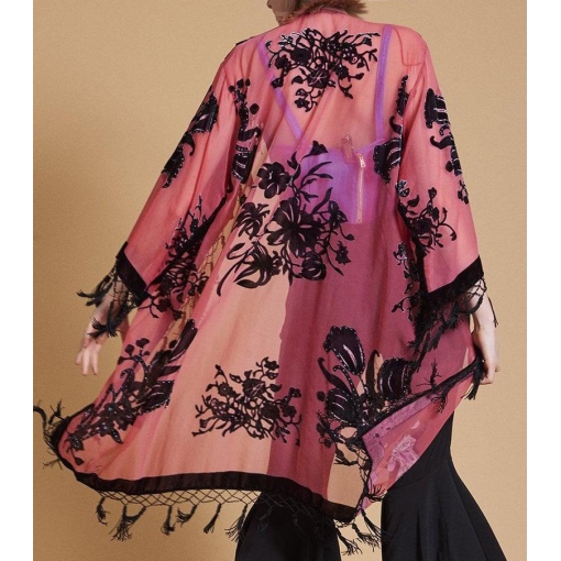 Silk Devore Robe