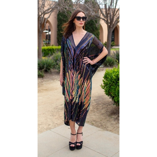 Lotus Sequin Caftan - Image 3