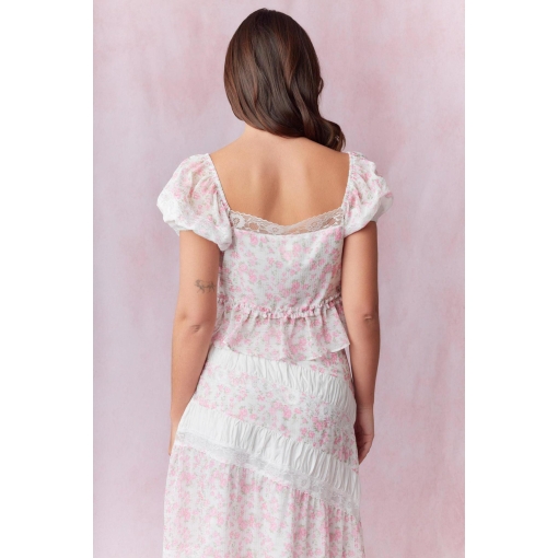 Floral Tie Top - Image 3