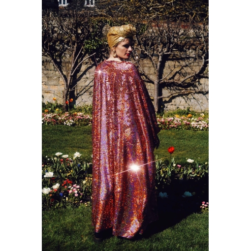 Rosy Sequin Caftan - Image 3