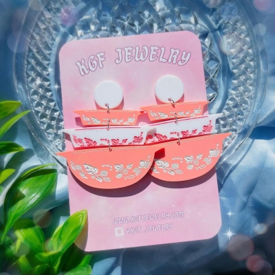 Pyrex Gooseberry Earrings