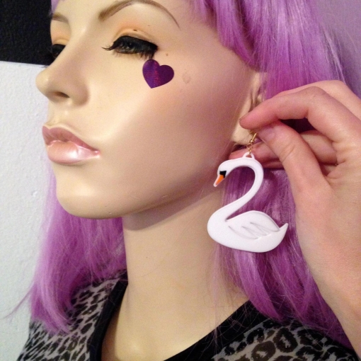 Swan Earrings - Image 2