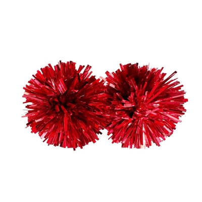 Red Pom Studs